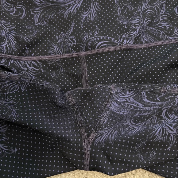 Lululemon Wunder Under High Rise Tight Nulux Foliage Moody Blues Black Size 12 - Picture 16 of 16